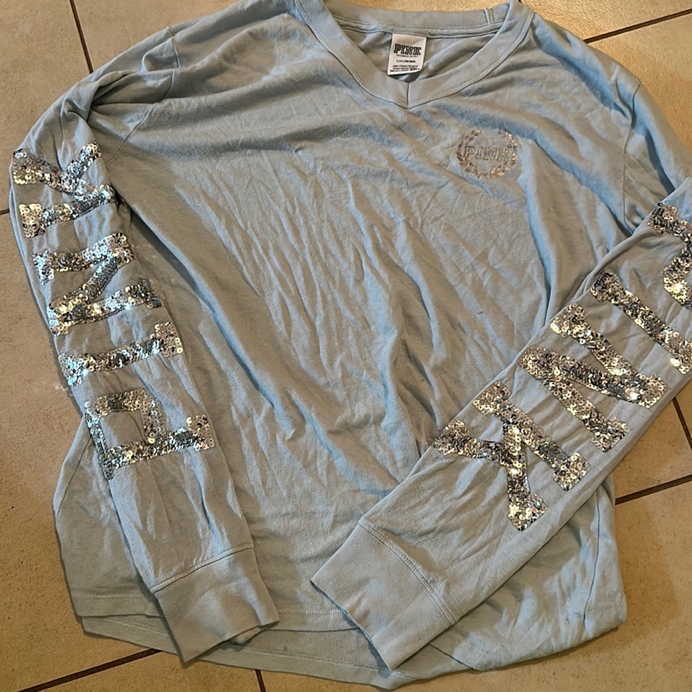Victorias Secret Sequin Long Sleeve Shirt